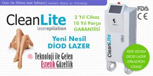 Clean Lite Diod Lazer tleme Epilasyon Cihaz 