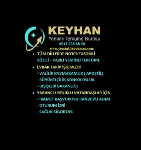 KEYHAN YEMİNLİ TERCÜME VE DANIŞMANLIK HİZMETLERİ