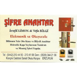 Şifre Anahtar