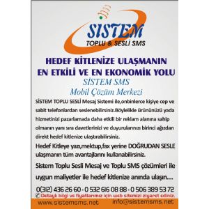 SİSTEM TOPLU SMS