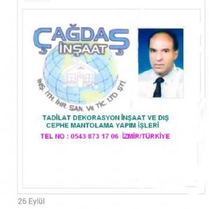 ÇAĞDAŞ İNŞAAT İHR.İTH.SAN.TİC.LTD.ŞTİ.